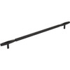 Top Knobs, Regent's Park, Kingsmill, 12" (305mm) Bar Pull, Flat Black - alt view