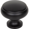 Top Knobs, Regent's Park, Cumberland, 1 1/4" Round Knob, Flat Black