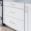 Top Knobs, Regent's Park, Cumberland, 5 1/16" (128mm) Straight Pull, Honey Bronze - installed