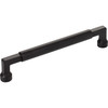 Top Knobs, Regent's Park, Cumberland, 6 5/16" (160mm) Straight Pull, Flat Black - alt view