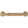 Top Knobs, Morris, Cranford, 3 3/4" (96mm) Straight Pull, Honey Bronze - alt view 2