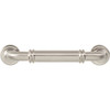 Top Knobs, Morris, Cranford, 3 3/4" (96mm) Straight Pull, Brushed Satin Nickel - alt view 2