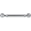 Top Knobs, Morris, Cranford, 5 1/16" (128mm) Straight Pull, Polished Chrome - alt view 2