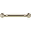 Top Knobs, Morris, Cranford, 5 1/16" (128mm) Straight Pull, Polished Nickel - alt view 2