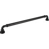 Top Knobs, Morris, Cranford, 18" Straight Appliance Pull, Flat Black - alt view 1