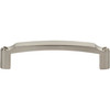 Top Knobs, Morris, Haddonfield, 3 3/4" (96mm) Curved Pull, Brushed Satin Nickel