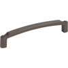 Top Knobs, Morris, Haddonfield, 6 5/16" (160mm) Curved Pull, Ash Gray - alt view 1