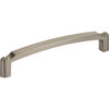 Top Knobs, Morris, Haddonfield, 6 5/16" (160mm) Curved Pull, Brushed Satin Nickel - alt view 1