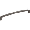 Top Knobs, Morris, Haddonfield, 8 13/16" (224mm) Curved Pull, Ash Gray - alt view 1