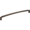 Top Knobs, Morris, Haddonfield, 12" (305mm) Curved Pull, Ash Gray - alt view 1