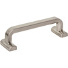 Top Knobs, Morris, Harrison, 3 3/4" (96mm) Straight Pull, Brushed Satin Nickel - alt view 1