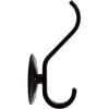 Top Knobs, Ryland Hooks, Reeded, 4 11/16" Hook, Flat Black - alt view