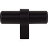 Jeffrey Alexander, Key Grande, 2" Length Knob, Matte Black - alt view 3