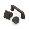 Amerock, Blackrock, 1 1/2" (38mm) Square Knob, Black Bronze - collection 2