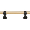 Top Knobs, Dakota, Bit, 3 3/4" (96mm) Bar Pull, Honey Bronze and Flat Black