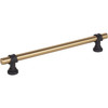 Top Knobs, Dakota, Bit, 7 9/16" (192mm) Bar Pull, Honey Bronze and Flat Black - alt view