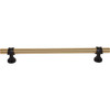 Top Knobs, Dakota, Bit, 12" (305mm) Bar Appliance Pull, Honey Bronze and Flat Black