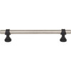 Top Knobs, Dakota, Bit, 6 5/16" (160mm) Bar Pull, Pewter Antique and Flat Black