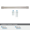 Amerock, Blackrock, 6 5/16" (160mm) Straight Pull, Satin Nickel - included hardware Amerock, Blackrock, 6 5/16" (160mm) Straight Pull, Satin Nickel - included hardware