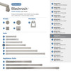 Amerock, Blackrock, 6 5/16" (160mm) Straight Pull, Satin Nickel - collection 2 Amerock, Blackrock, 6 5/16" (160mm) Straight Pull, Satin Nickel - collection 2