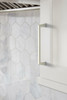 Amerock, Blackrock, 6 5/16" (160mm) Straight Pull, Satin Nickel - installed 1 Amerock, Blackrock, 6 5/16" (160mm) Straight Pull, Satin Nickel - installed 1