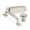 Amerock, Highland Ridge, 1 3/8" (35mm) Length Rectangle Knob, Polished Nickel- collection 1