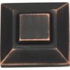 Atlas Homewares, Trocadero, 1" Small Square Knob, Venetian Bronze - alt view 2