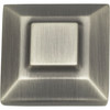 Atlas Homewares, Trocadero, 1" Small Square Knob, Pewter - alt view 2