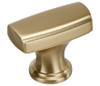 Amerock, Highland Ridge, 1 3/8" (35mm) Length Rectangle Knob, Golden Champagne