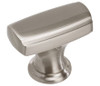 Amerock, Highland Ridge, 1 3/8" (35mm) Length Rectangle Knob, Satin Nickel