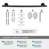 Amerock, Arrondi, 18" Towel Bar, Matte Black - included hardware
