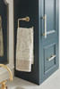 Amerock, Arrondi, 6 7/16" Towel Ring, Golden Champagne - installed 2