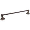 Elements, Fairview, 24" Single Towel Bar, Brushed Oil Rubbed Bronze