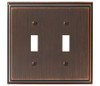Amerock, Mulholland, 2 Toggle Wall Plate, Oil Rubbed Bronze