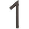 Atlas Homewares, Modern Avalon, Number 1, Small House Number, Aged Bronze