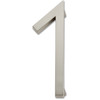 Atlas Homewares, Modern Avalon, Number 1, Small House Number, Brushed Nickel