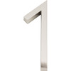 Atlas Homewares, Modern Avalon, Number 1, Large House Number, Brushed Nickel