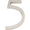 Atlas Homewares, Modern Avalon, Number 5, Large House Number, Brushed Nickel