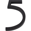 Atlas Homewares, Modern Avalon, Number 5, Large House Number, Matte Black