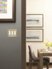 Amerock, Mulholland, 3 Rocker Wall Plate, Golden Champagne - installed