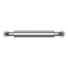 Baldwin, Hollywood Hills, 4" Straight Pull, Polished Nickel - front