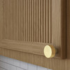 Baldwin, Minneapolis, 1 1/4" Round Knob, Satin Brass - installed