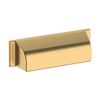 Baldwin, Cup Pull, 4" Transitional Cup Pull, Satin Brass