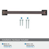 Amerock, Mulholland, 3" Straight Pull, Oil Rubbed Bronze - included hardware