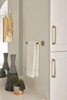 Amerock, Mulholland, 6 5/16" (160mm) Straight Pull, Golden Champagne - installed 3