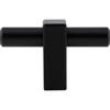 Jeffrey Alexander, Larkin 1, 2 3/8" Pull Knob, Matte Black - alt image 1