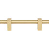 Jeffrey Alexander, Larkin 1, 3 3/4" (96mm) Bar Pull, Brushed Gold - alt image 1