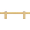 Jeffrey Alexander, Larkin 1, 3 3/4" (96mm) Bar Pull, Brushed Gold - alt image 4