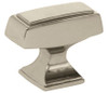 Amerock, Mulholland, 1 1/2" Rectangle Knob, Polished Nickel