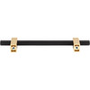 Jeffrey Alexander, Larkin 2, 5 1/16" (128mm) Bar Pull, Matte Black with Brushed Gold - alt image 3